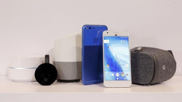 Google Wifi, Google Chromecast Ultra, Google Home, Google Pixel XL, Google Pixel and Google Dreamview VR