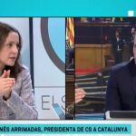 Arrimadas, en TV3: «Poner a alguien en la televisión pública para ver quién canta o no ‘Els Segadors’ da un poco de miedo»