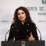 La consejera María Jesús Montero