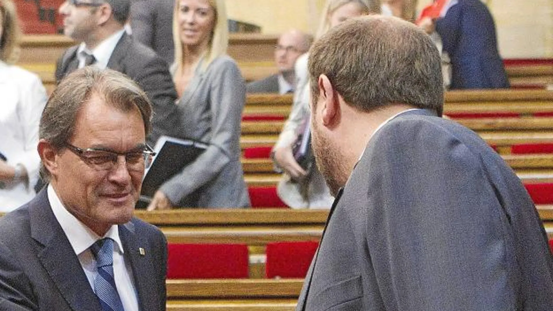 Artur Mas y Oriol Junqueras afianzan su alianza, después de que el president haya reiterado su oferta para entrar en el Govern a ERC