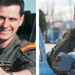 A la izquierda, el capitán Borja Aybar, que falleció el 12 de octubre de 2017. A la derecha, el teniente Fernando Pérez, quien perdió la vida el 17 de octubre del pasado año / Efe