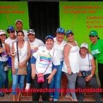 Una fotografía publicada en las redes sociales por seguidores chavistas en la que se identifica a simpatizantes chavistas