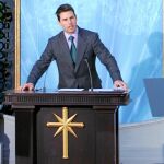 Tom Cruise, durante la presentación de la Iglesia de la Cienciología en España