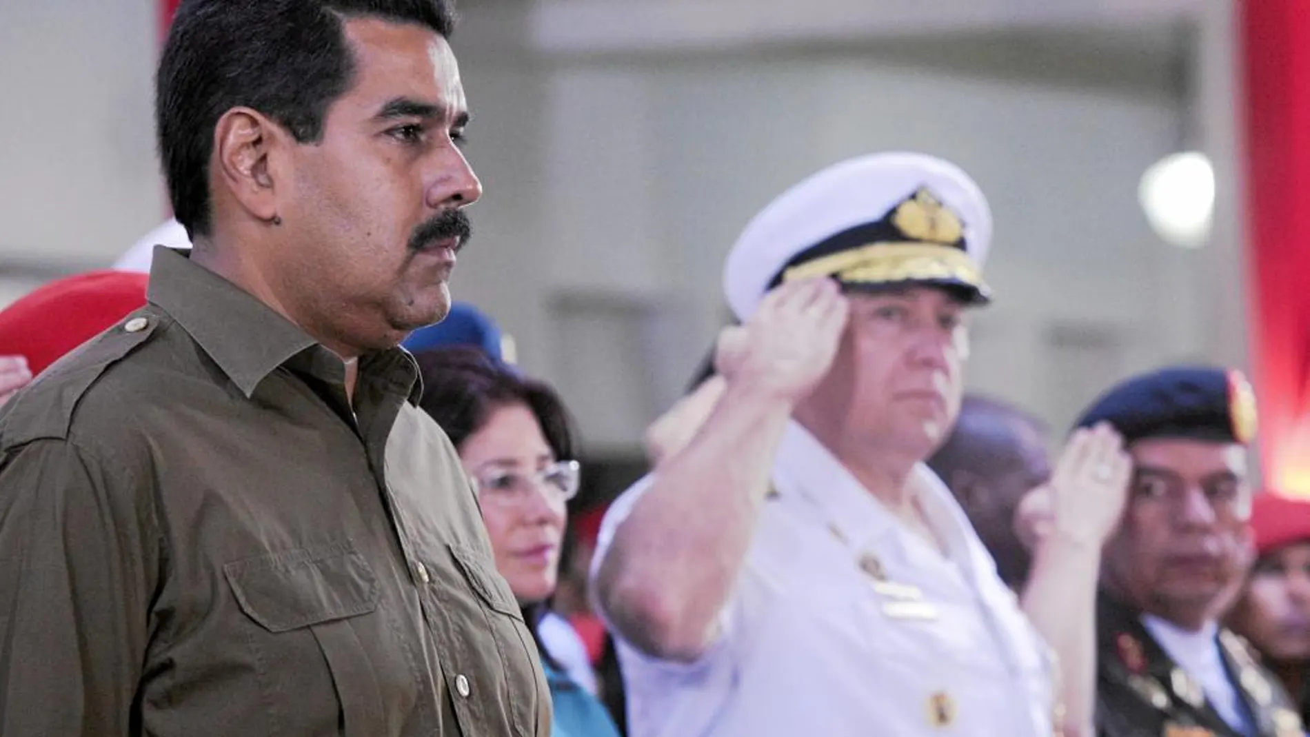 Maduro, en una ceremonia oficial en Caracas