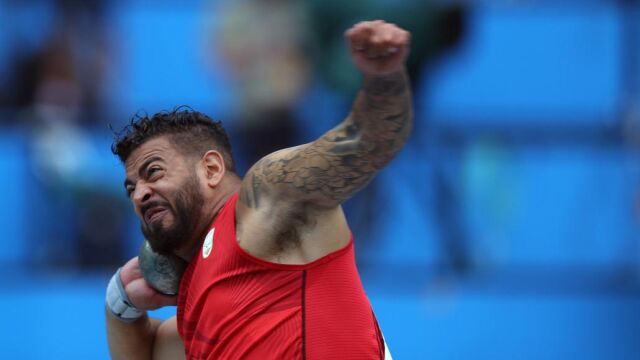 El atleta español Kim López González durante su participación en los Juegos Paralímpicos Río 2016