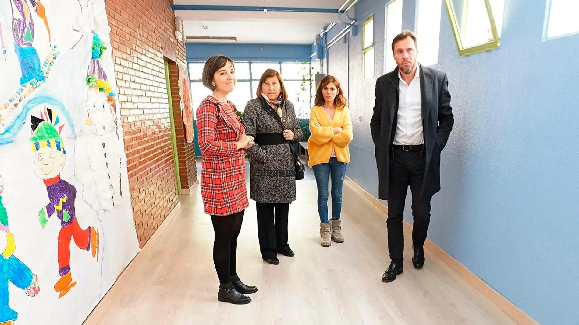 Óscar Puente visita el colegio Gabriel y Galán de Valladolid