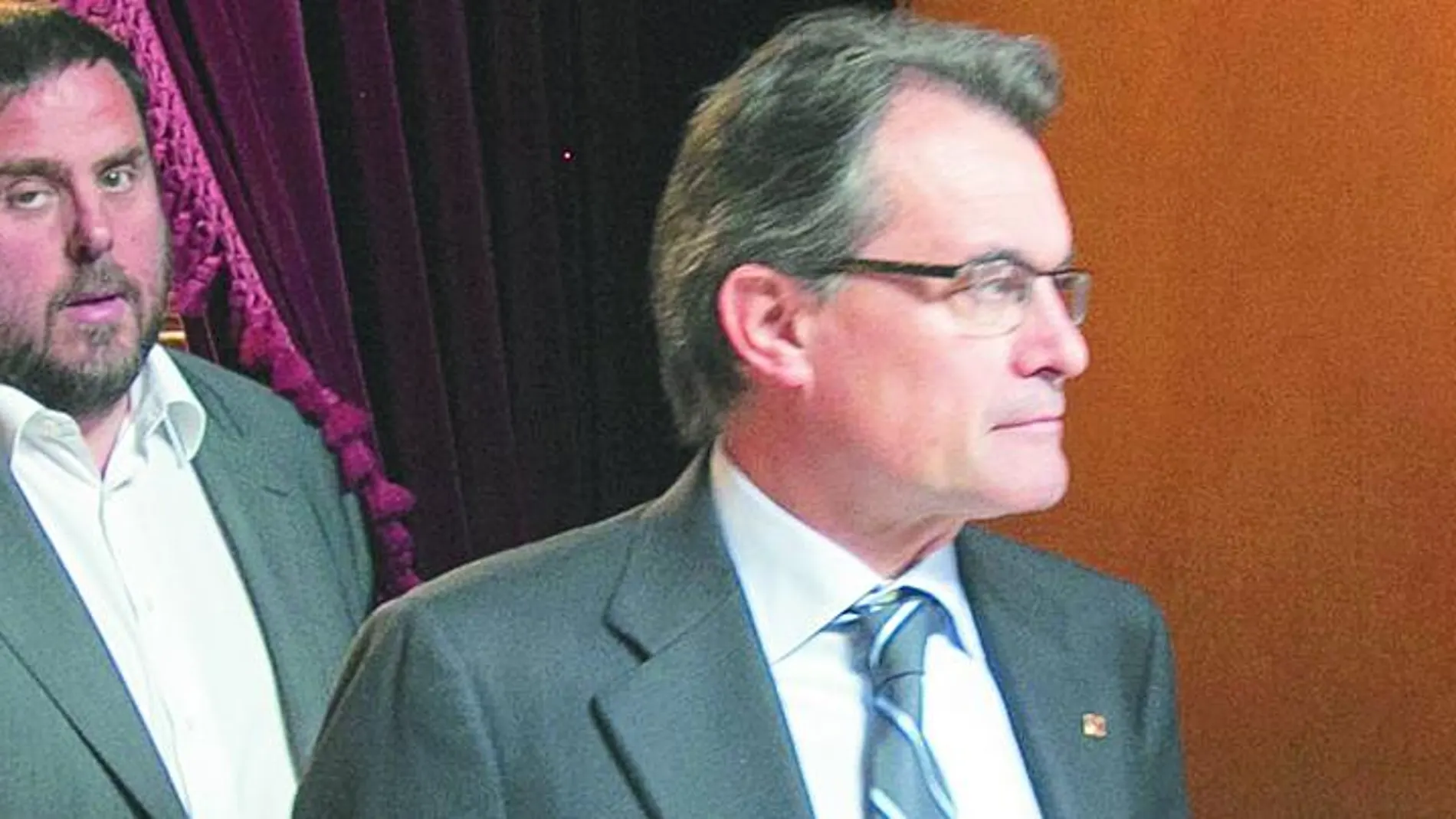 Artur Mas junto a Oriol Junqueras, su socio de Gobierno