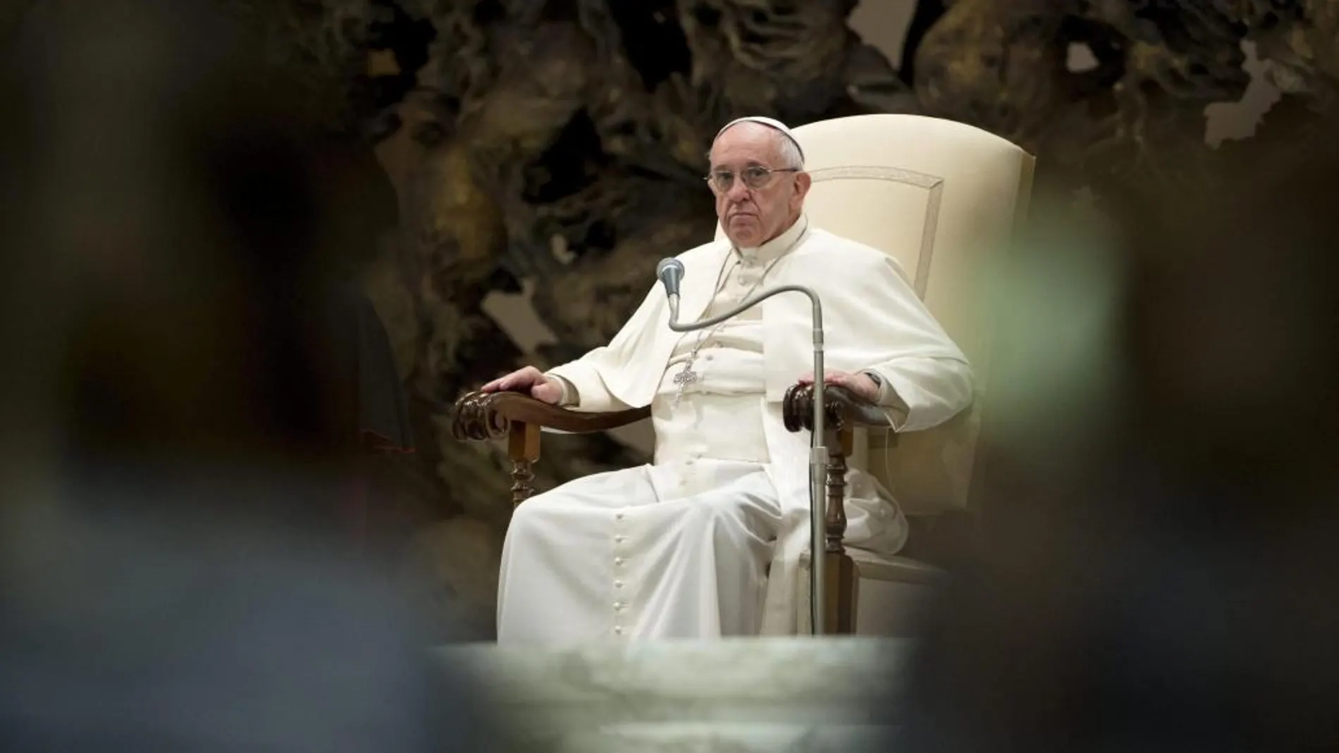 Francisco durante la Audiencia General en el Vaticano
