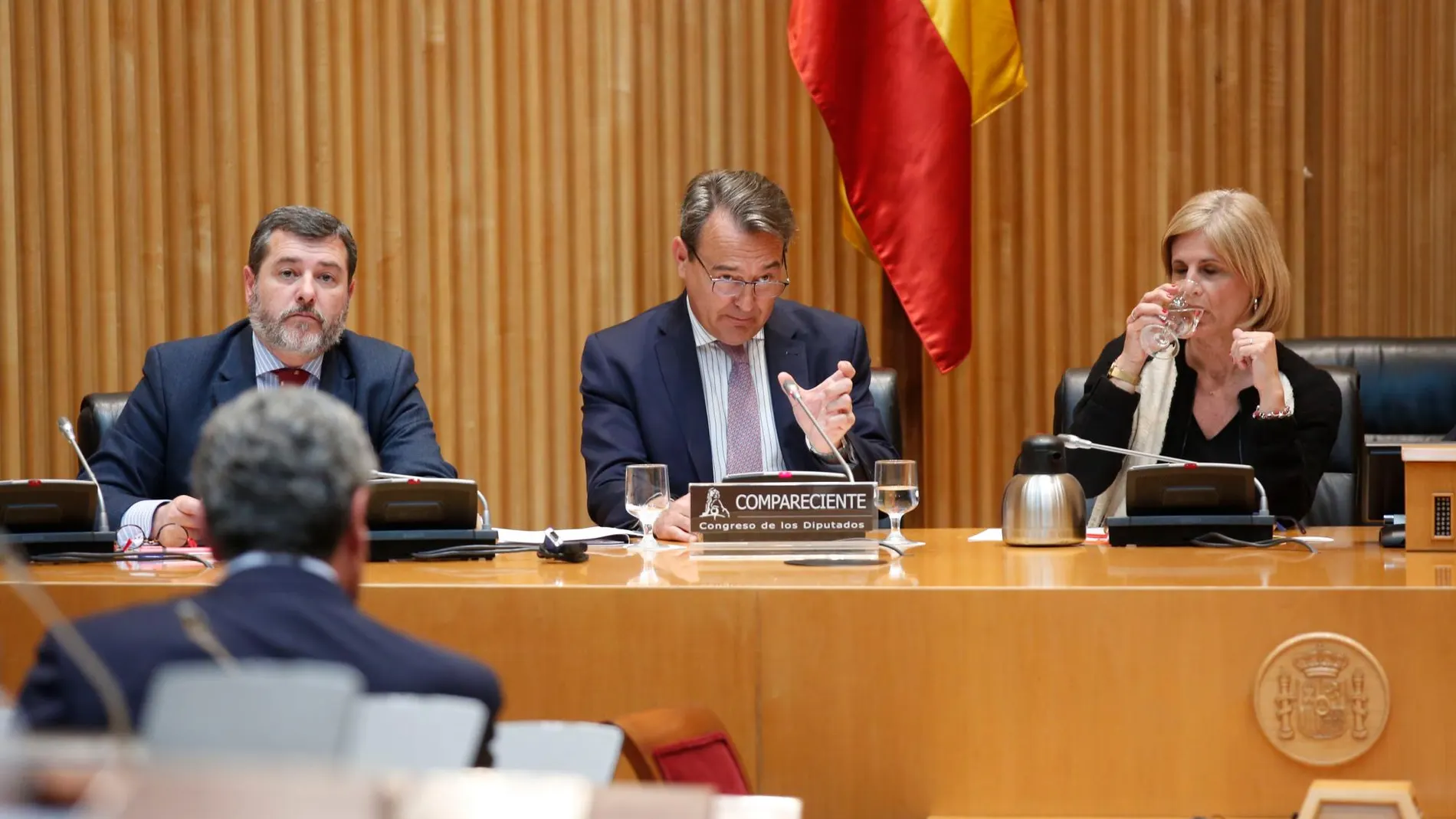 Alfonso Candón (izquierda) en el Congreso de los Diputados / Foto: Jesús G. Feria