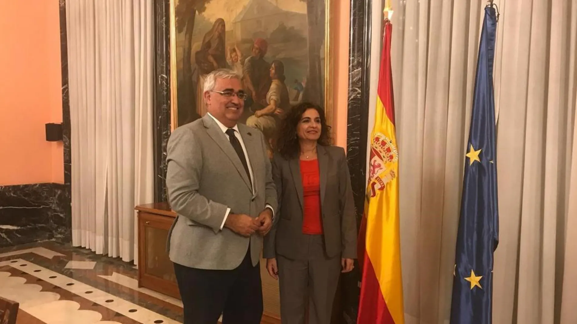 María Jesús Montero y Antonio Ramírez de Arellano (Foto: Ep)