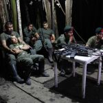 Imagen del 11 de agosto de miembros del frente 48 de las FARC en Putumayo, Colombia.