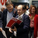 Ximo Puig y Miquel Iceta durante el Comité Federal del PSOE el pasado septiembre