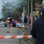 Disturbios con la policía en Nantes (Francia) el martes / Foto: Efe