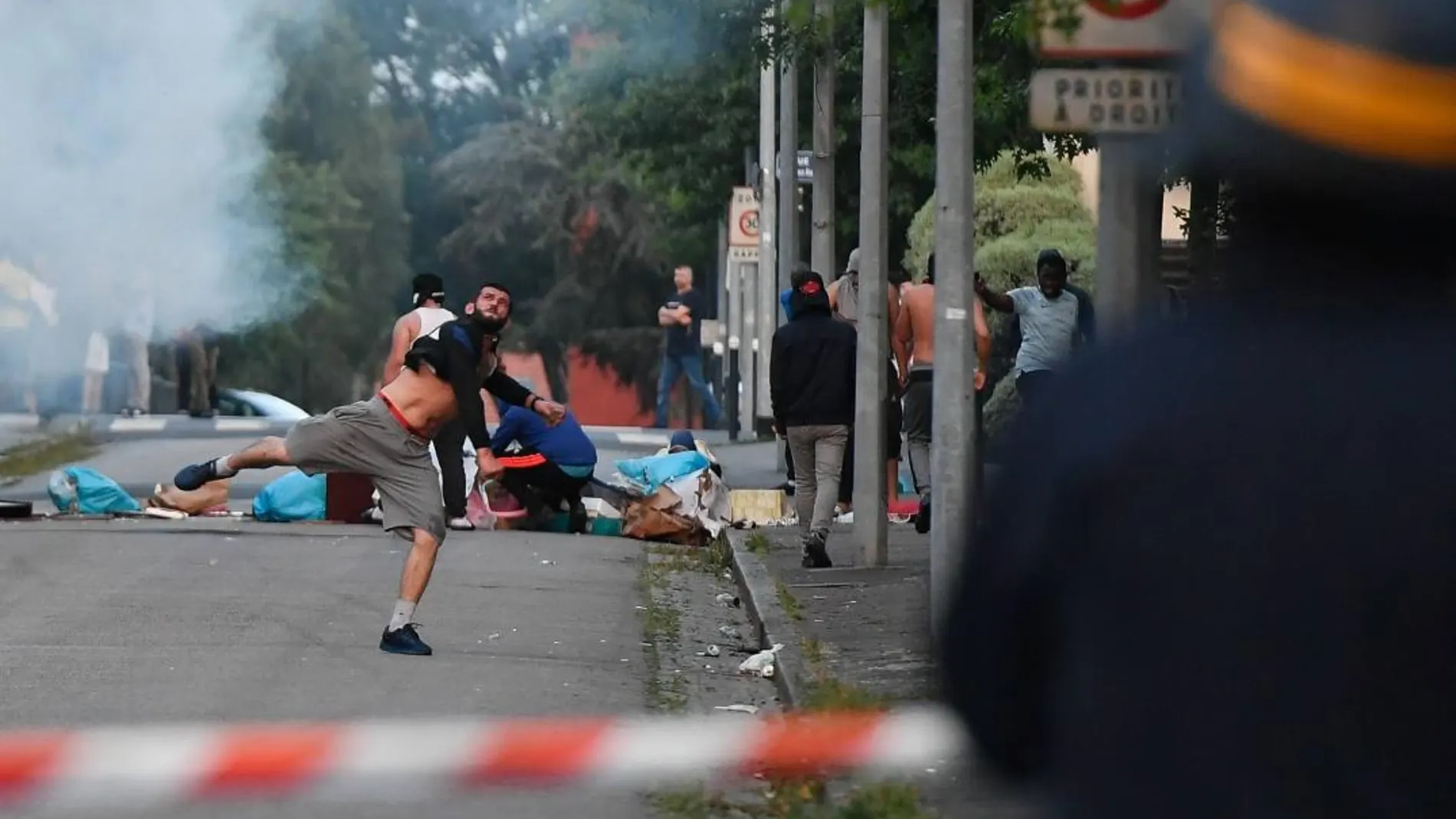 Disturbios con la policía en Nantes (Francia) el martes / Foto: Efe