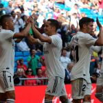El Madrid celebra uno de los goles