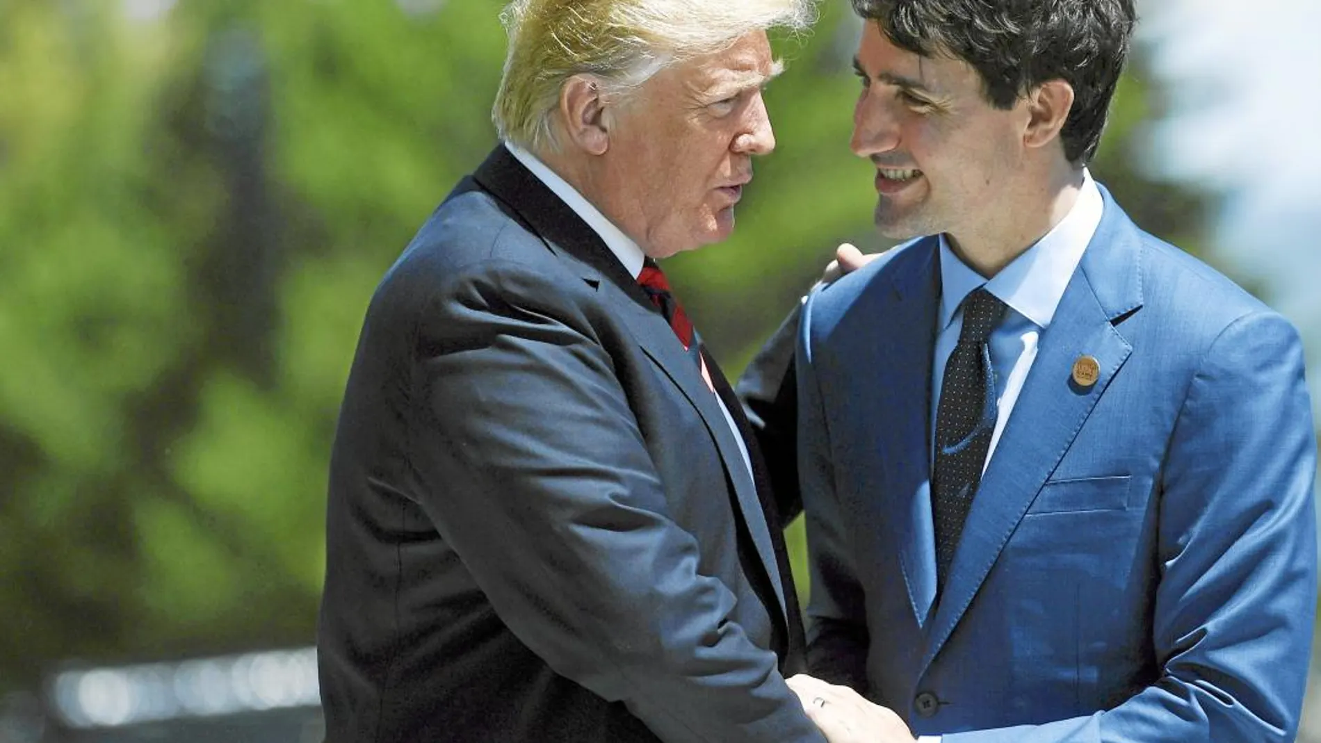 Donald Trump consigue disuadir al primer ministro canadiense, Justin Trudeau, para unirse al TLC firmado con México hace un mes