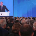 Putin, en su discurso sobre el estado de la nación ante las dos cámaras del Parlamento