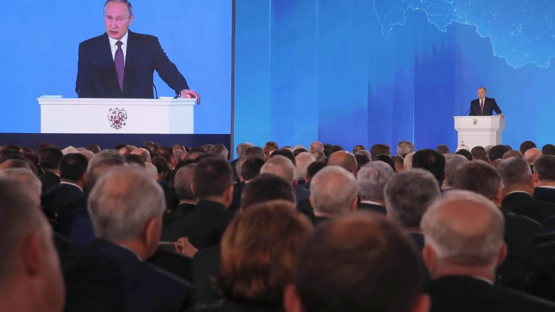 Putin, en su discurso sobre el estado de la nación ante las dos cámaras del Parlamento