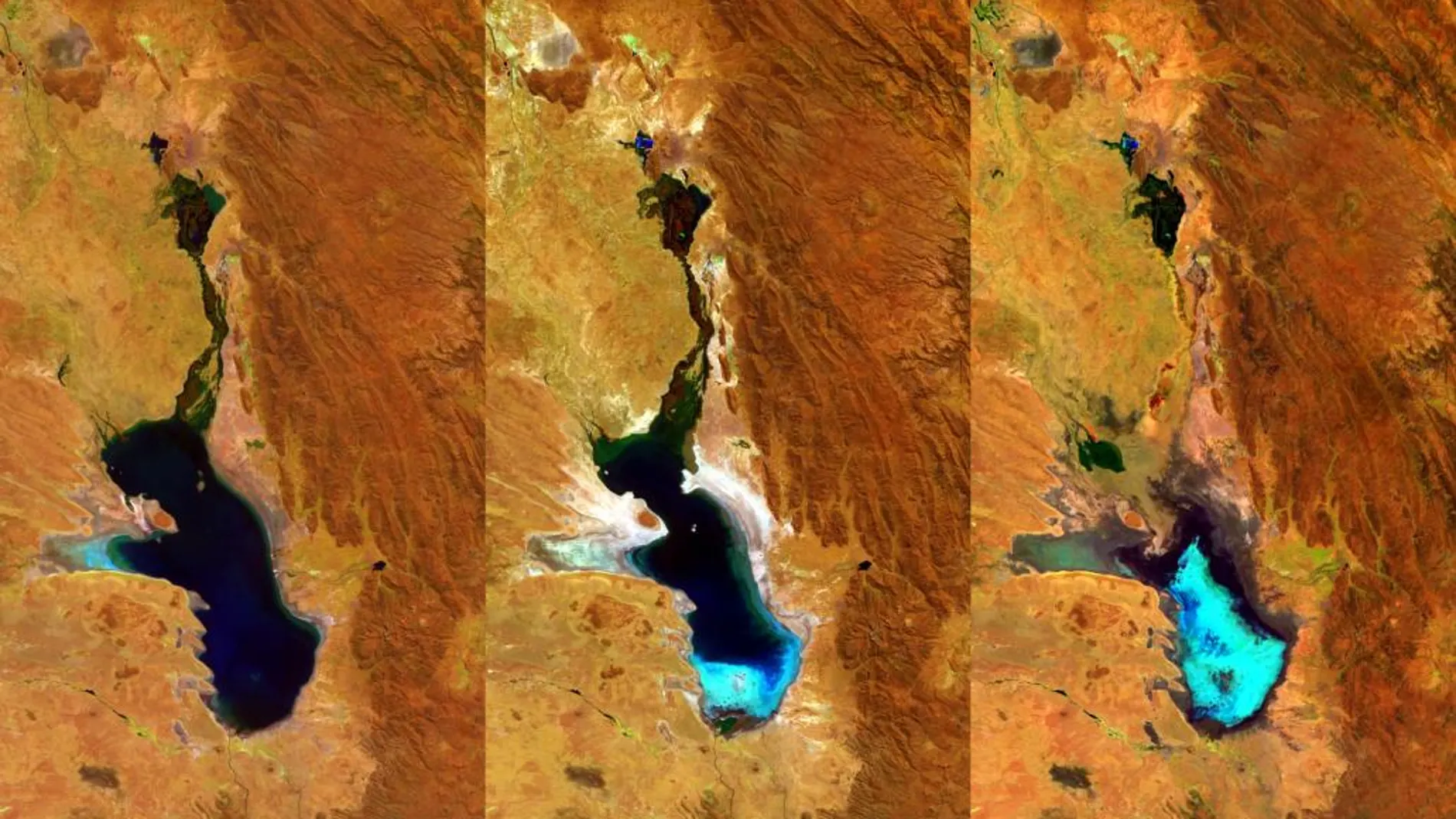Un satélite de la Agencia Espacial Europea captó cómo se secó el lago Popoó en apenas un año