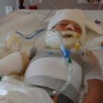 El pequeño Kayden Culp, hospitalizado