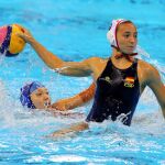 La jugadora española Roser Tarrago durante el partido de ayer frente a China