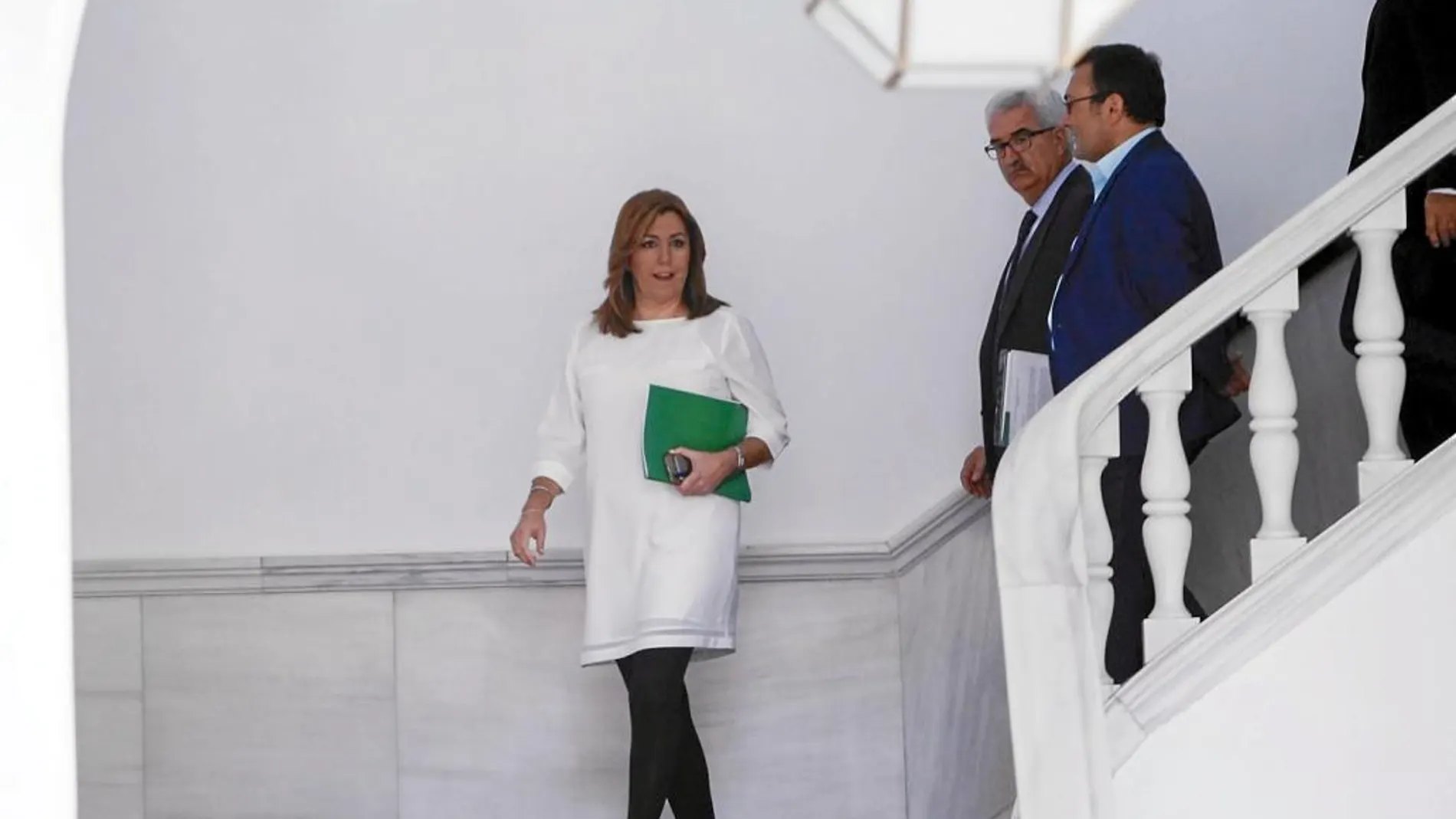 Susana Díaz, el jueves en el Parlamento de Andalucía.