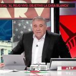 El presentador de «Al rojo vivo: Objetivo La casa blanca», Antonio García Ferreras, durante la emisión