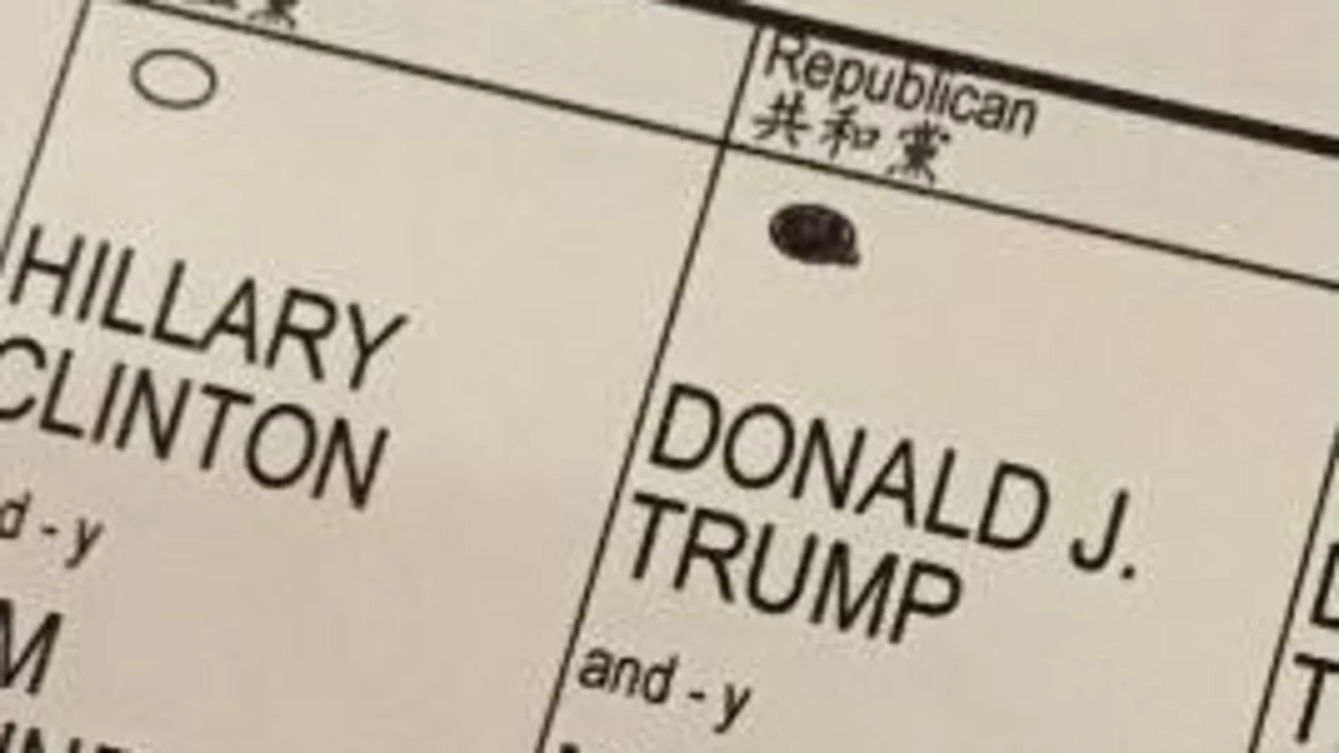 Papeleta de Eric Trump