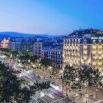 La iluminación navideña del paseo de Gràcia –simulada en la imagen– se pondrá en marcha el 24 de noviembre