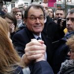 El expresidente de la Generalitat Artur Mas , a su salida de Tribunal Supremo donde ha declarado ante el juez Pablo Llarena el pasado mes de febrero/ Efe
