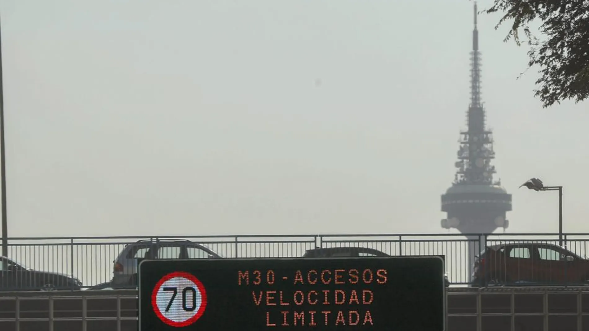 Limitación de velocidad en Madrid a causa de la contaminación