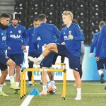 Wass, en la sesión de preparación del Valencia en Berna