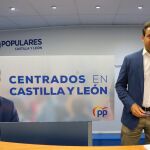 El vicesecretario general de Acción Parlamentaria y Comunicación del Partido Popular de Castilla y León, Raúl de la Hoz, explica los detalles de la campaña electoral de su formación para el 26 de mayo