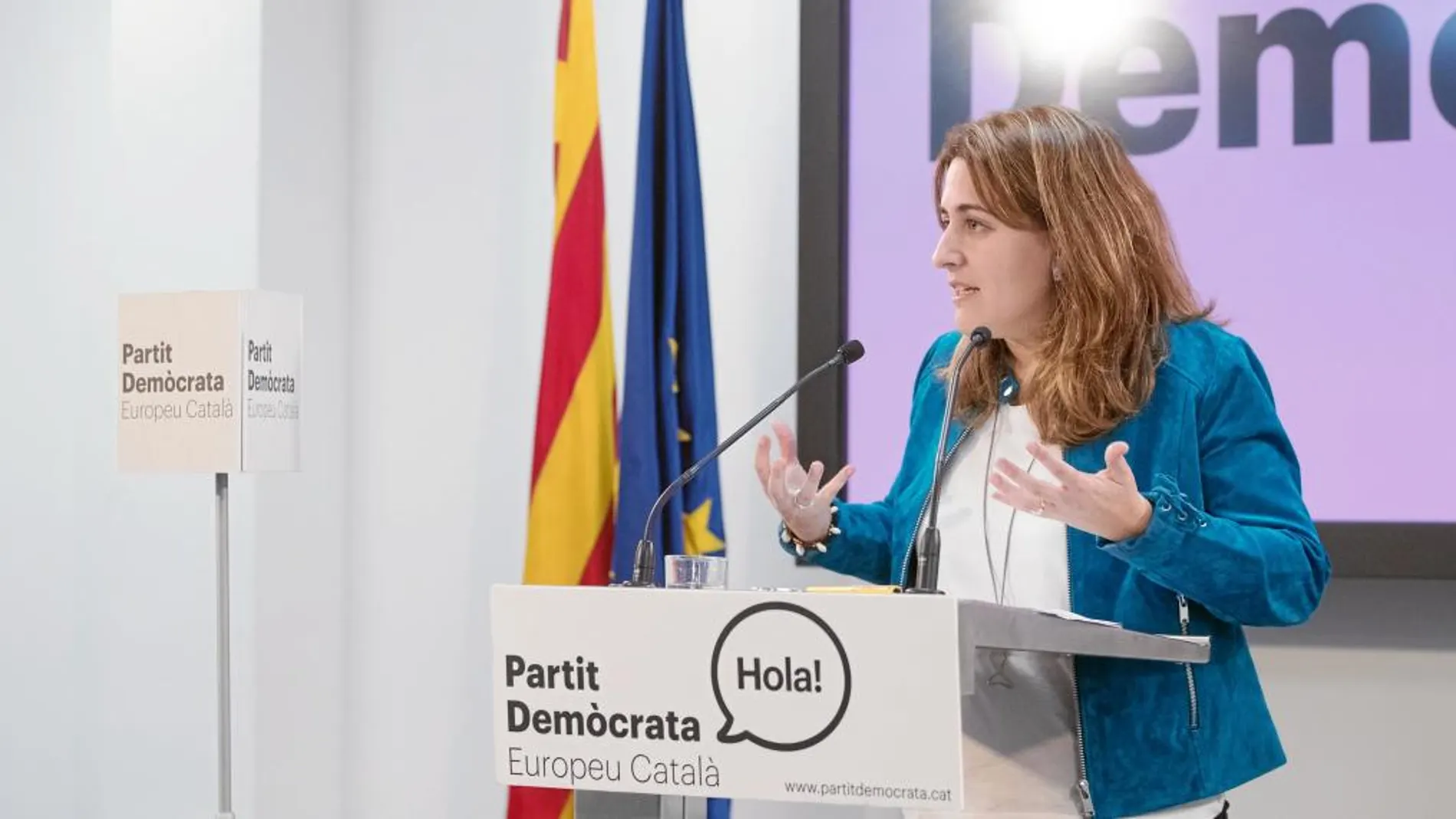 En la imagen, la coordinadora general del PDECAT, Marta Pascal