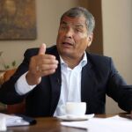Imagen del expresidente de Ecuador, Rafael Correa. REUTERS/Daniel Tapia