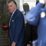 El ex tesorero del PP Luis Bárcenas, durante una de sus visitas a los juzgados