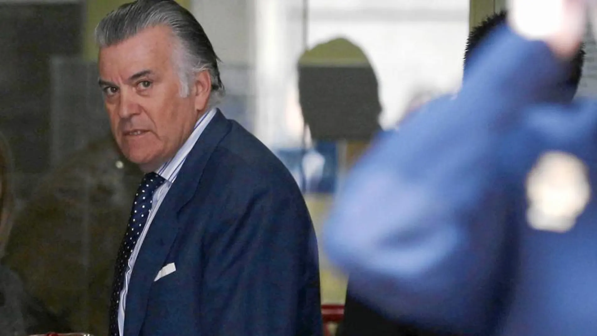 El ex tesorero del PP Luis Bárcenas, durante una de sus visitas a los juzgados