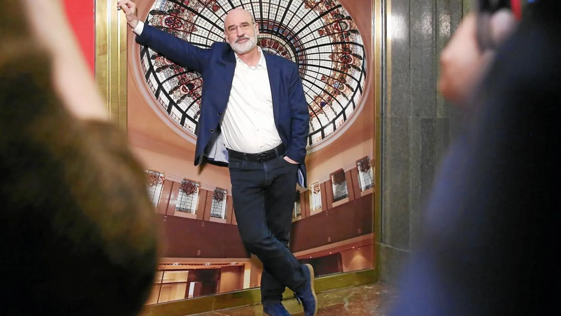 Fernando Aramburu, ayer, en el Instituto Cervantes de Madrid