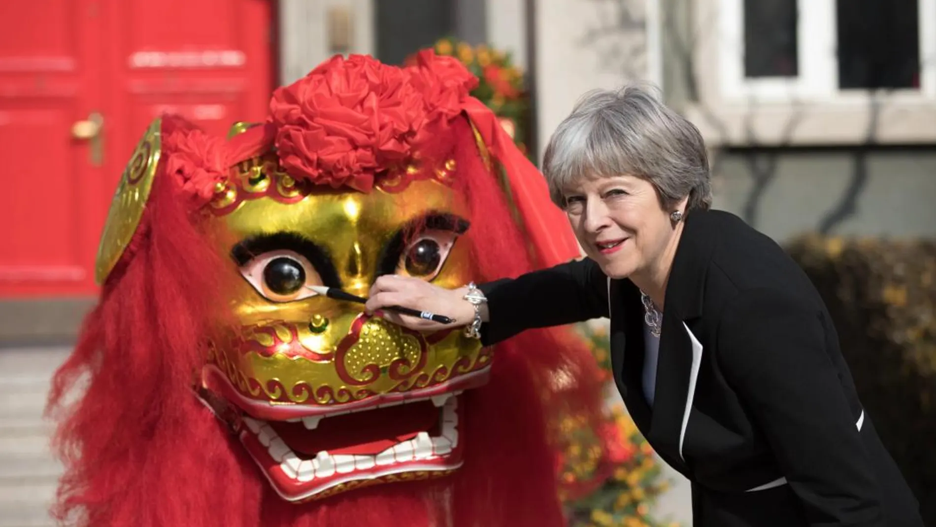 La primera ministra británica, Theresa May, durante su visita a China/Efe