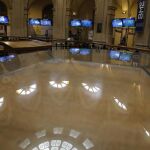 Paneles informativos de la Bolsa de Madrid