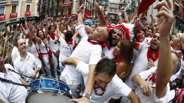Cientos de pamploneses celebran estos días los Sanfermines
