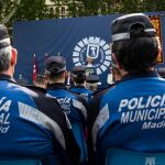 La Alcaldesa de Madrid, Manuel Carmena, preside las celebraciones del día del patrón de la Policía Municipal, San Juan, el pasado 24 06 2018