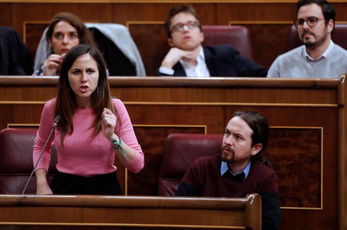 La portavoz de Unidos Podemos, Ione Belarra