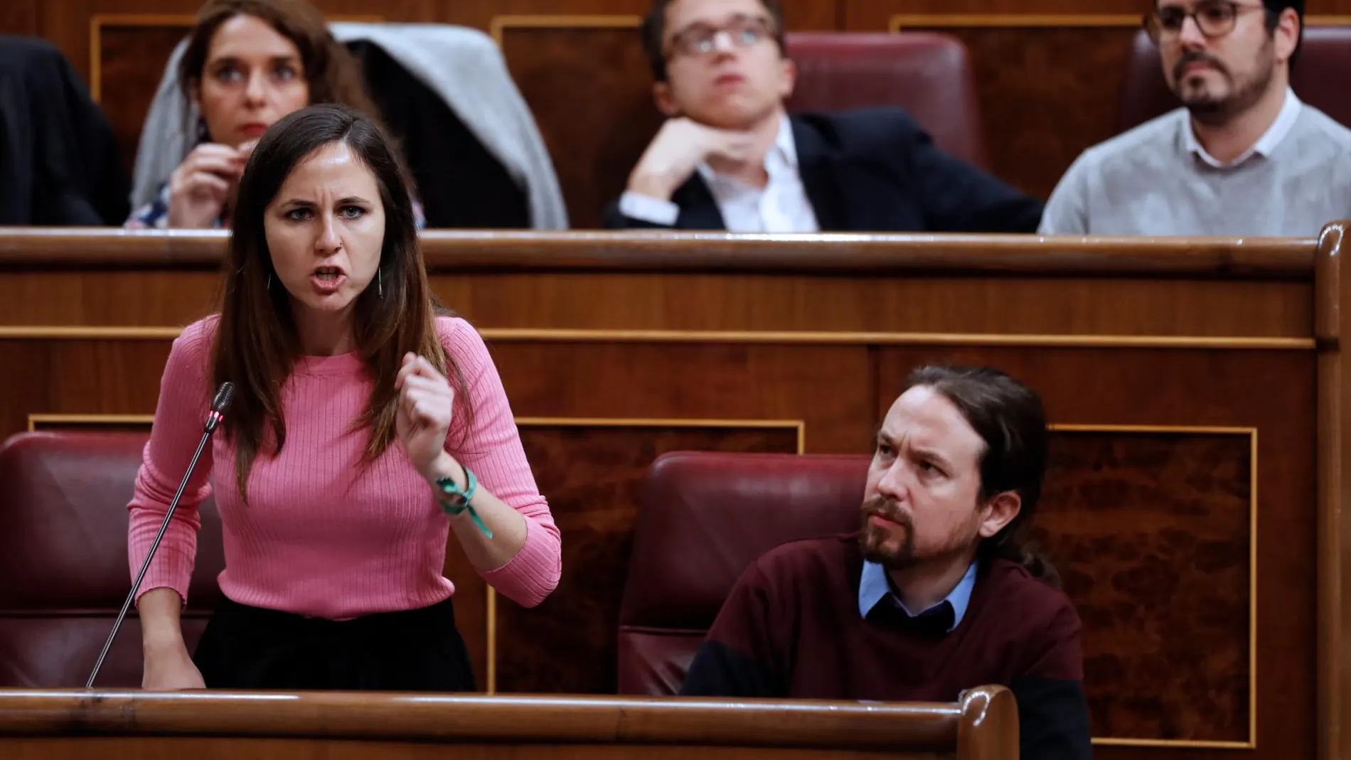 La portavoz de Unidos Podemos, Ione Belarra
