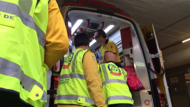 El Samur ha trasladado al herido al Hospital Gregorio marañón