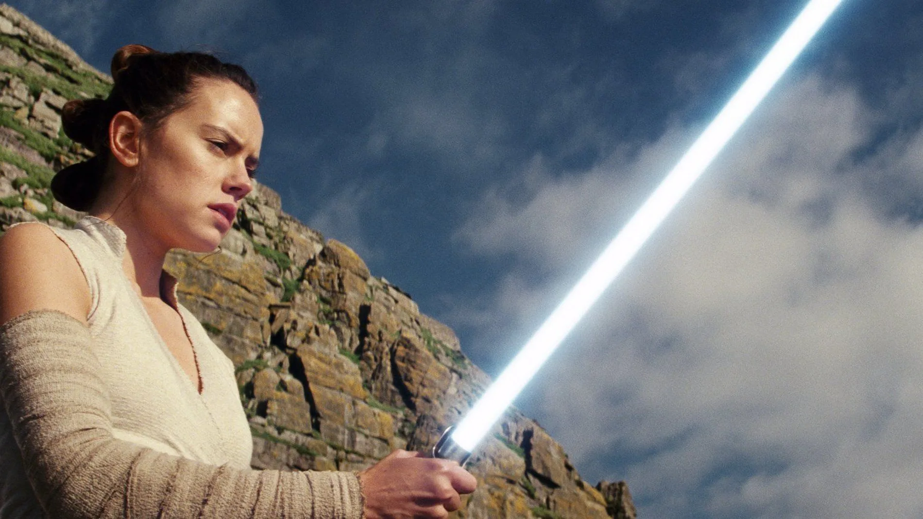 Daisy Ridley, en "Star Wars: Los últimos Jedi"