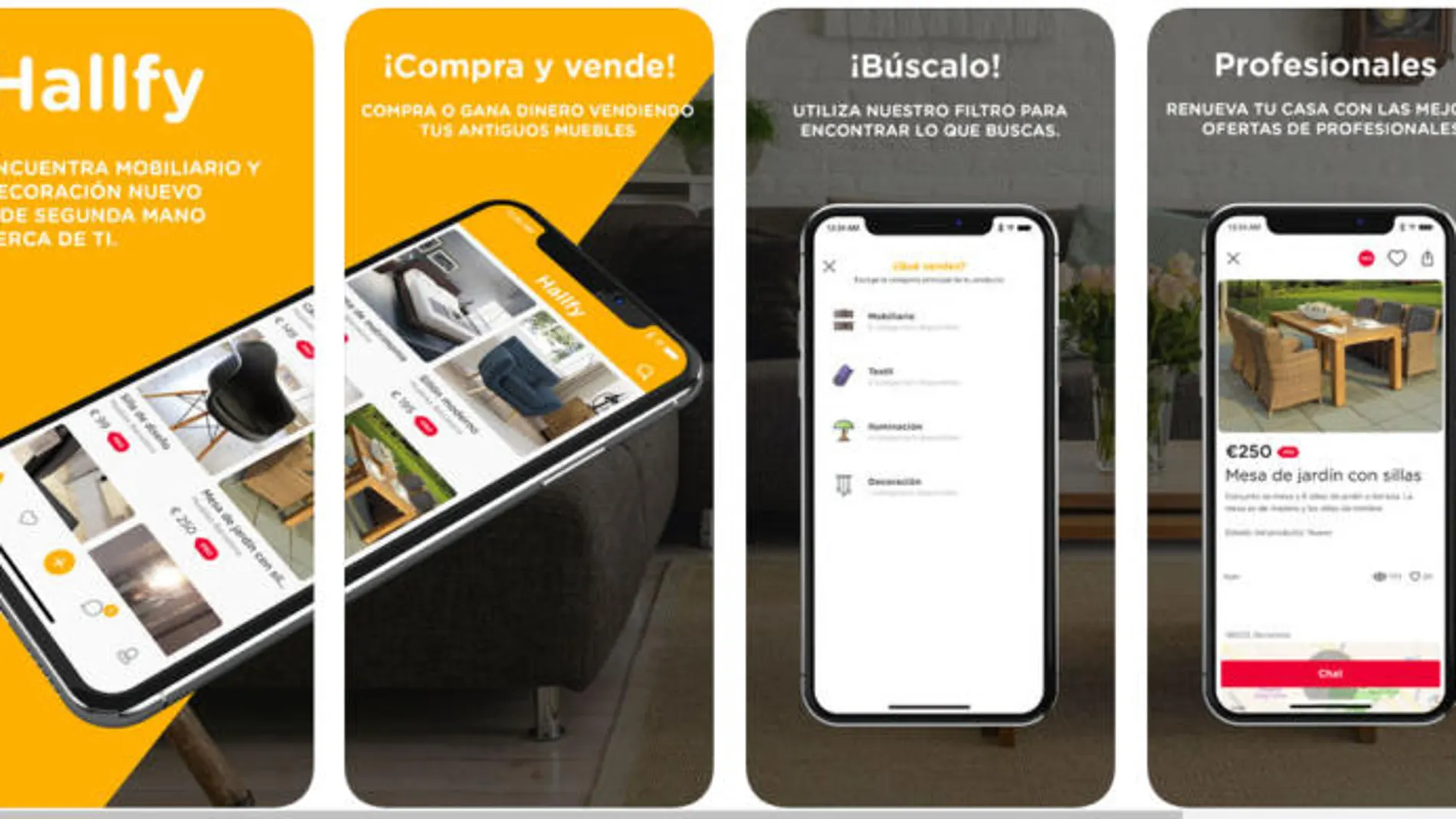 Hallfy, la app para comprar y vender muebles y decoración