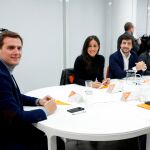 El presidente de Ciudadanos, Albert Rivera, durante la reunión del Comité Permanente del partido / Efe