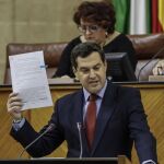 El presidente del PP andaluz, Juanma Moreno