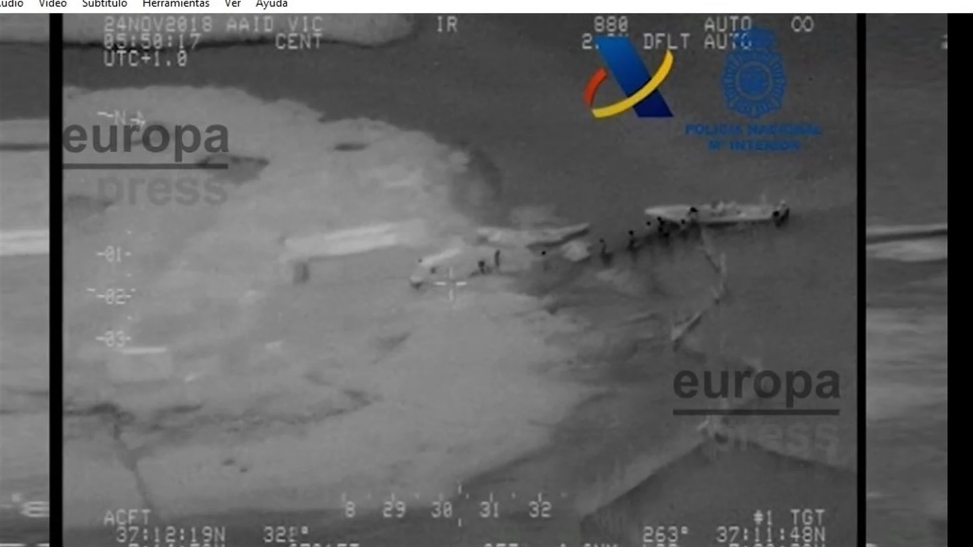 La operación se inició cuando las autoridades portuguesas informaron a las españolas de la existencia de una embarcación semirrígida, cargada con fardos de los utilizados para el transporte de droga, que se dirigía hacia la costa onubense / Foto: EP